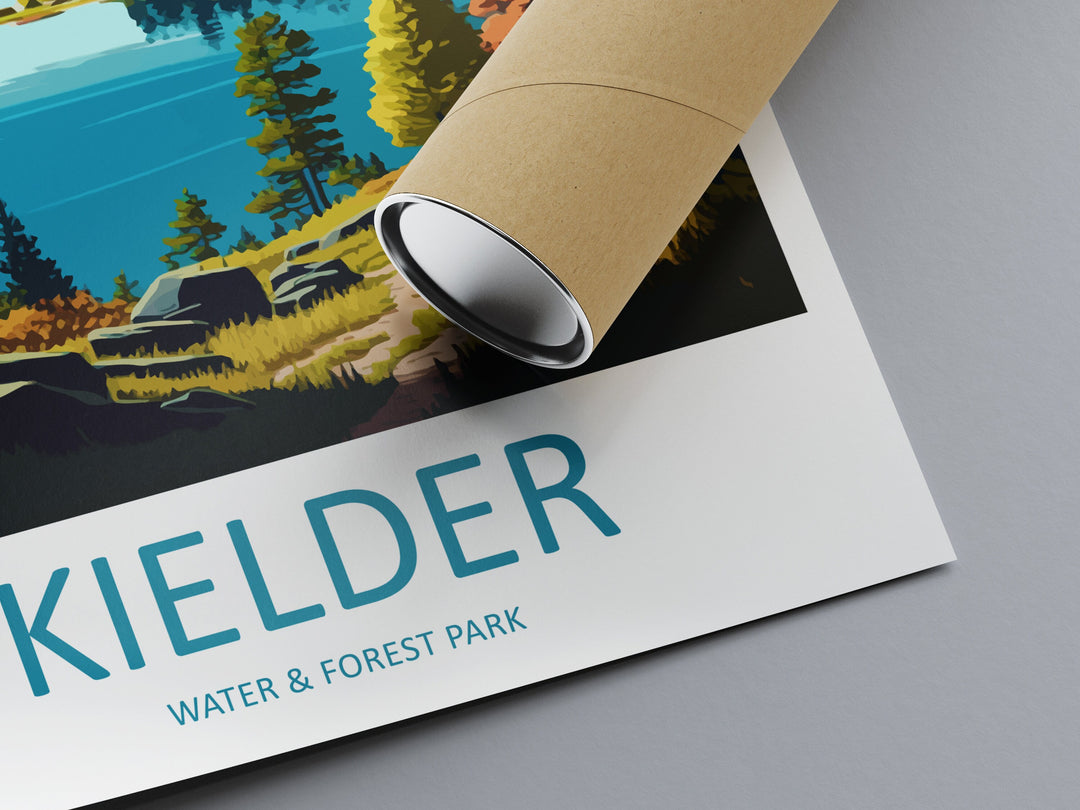 Kielder Water & Forest Park Travel Print Wall Art Kielder Wall Hanging Home Décor Kielder Gift Art Lovers England Art Lover Gift Print