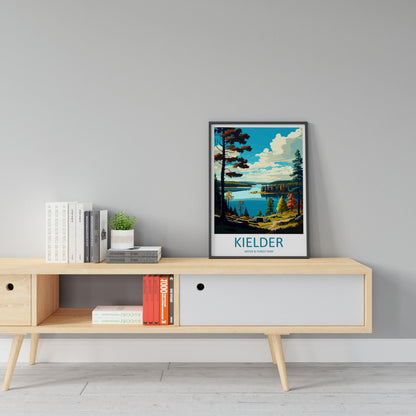 Kielder Water & Forest Park Travel Print Wall Art Kielder Wall Hanging Home Décor Kielder Gift Art Lovers England Art Lover Gift Print