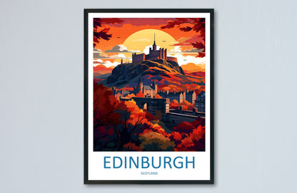 Edinburgh Cityscape Print Edinburgh Home Decor European City Art Print Edinburgh Wall Art Scotland Enthusiast Gift Wall Hanging Edinburgh