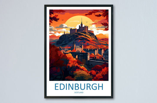 Edinburgh Cityscape Print Edinburgh Home Decor European City Art Print Edinburgh Wall Art Scotland Enthusiast Gift Wall Hanging Edinburgh