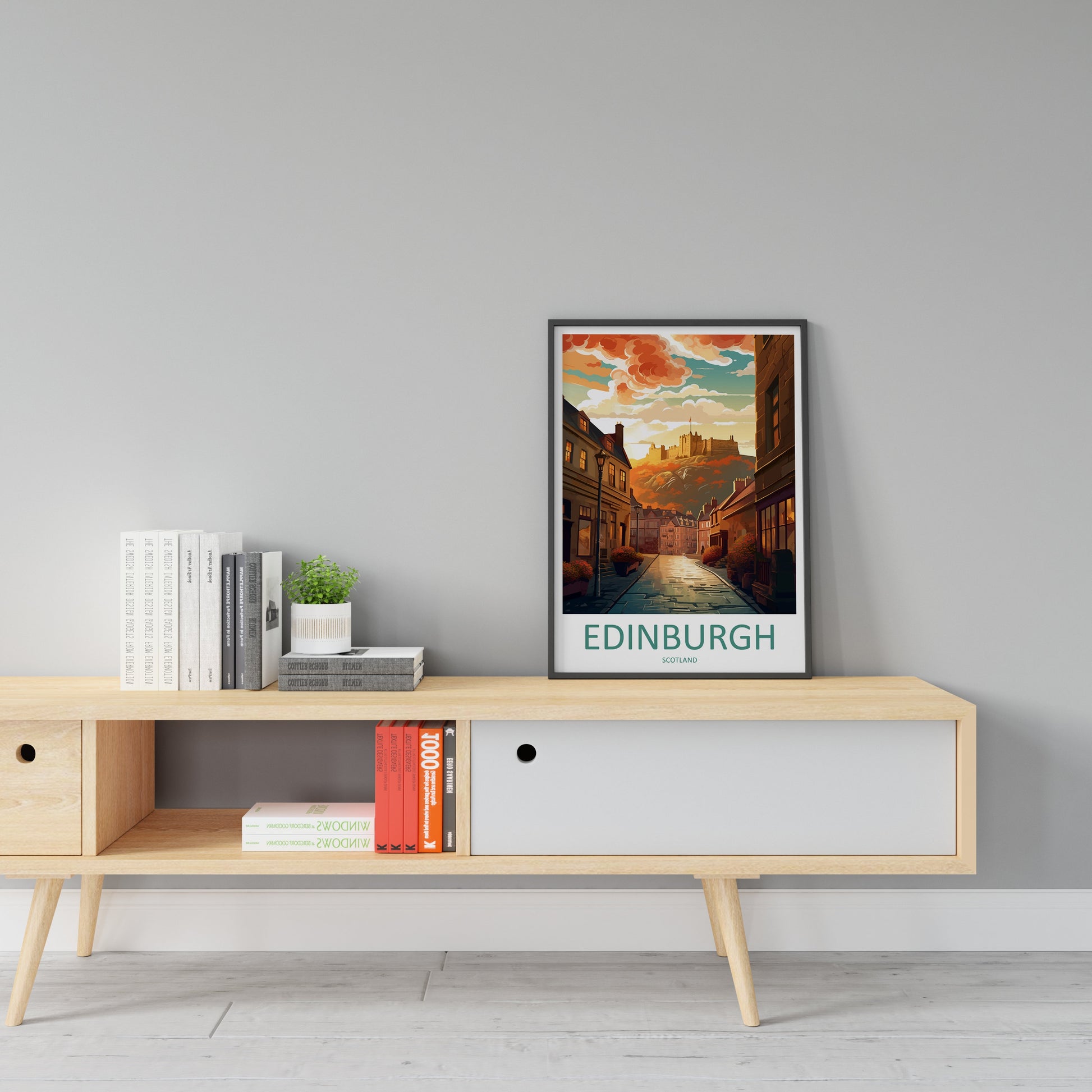 Edinburgh Cityscape Print Edinburgh Home Decor European City Art Print Edinburgh Wall Art Scotland Enthusiast Gift Wall Hanging Edinburgh