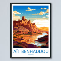 Aït Benhaddou Travel Print Wall Art Aït Benhaddou Wall Hanging Home Décor Aït Benhaddou Gift Art Lovers Morocco Art Lover Gift