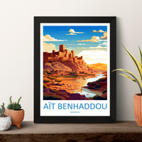 Aït Benhaddou Travel Print Wall Art Aït Benhaddou Wall Hanging Home Décor Aït Benhaddou Gift Art Lovers Morocco Art Lover Gift