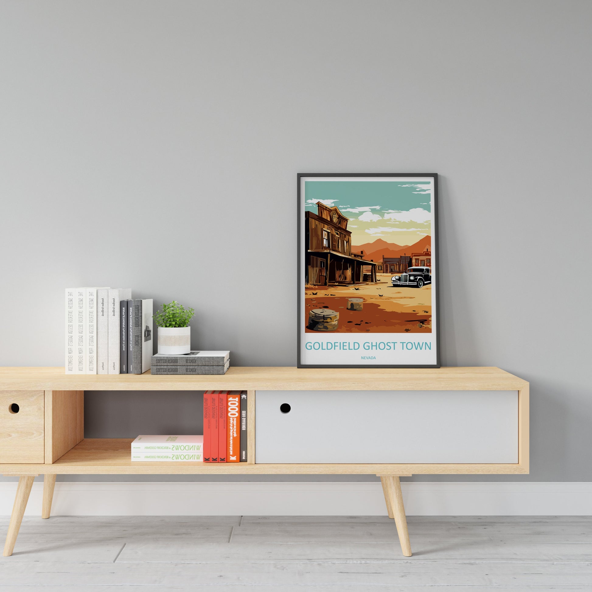 Goldfield Ghost Town Travel Print Wall Art Goldfield Wall Hanging Home Décor Goldfield Gift Art Lovers Nevada Art Lover Gift Wall Décor