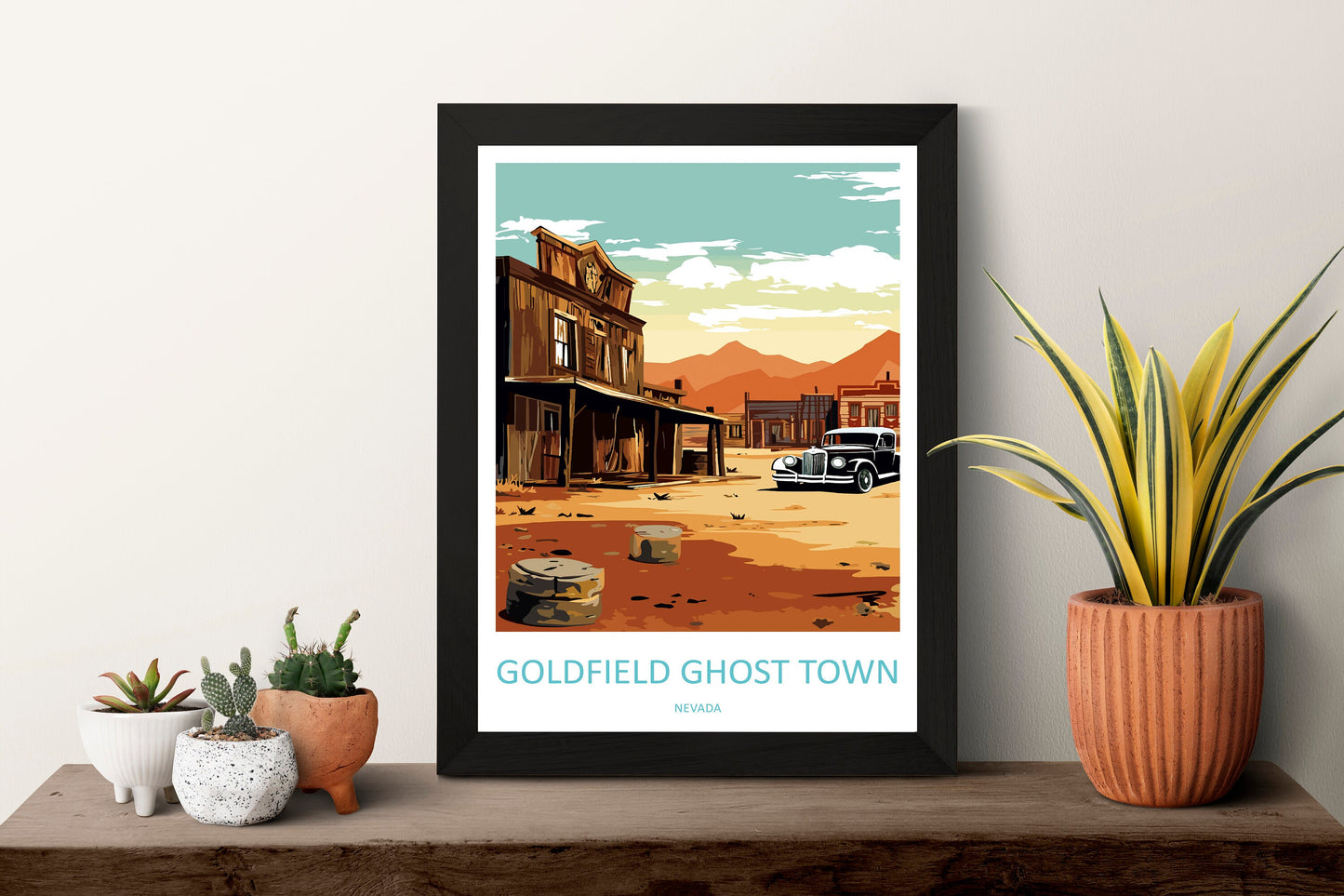 Goldfield Ghost Town Travel Print Wall Art Goldfield Wall Hanging Home Décor Goldfield Gift Art Lovers Nevada Art Lover Gift Wall Décor