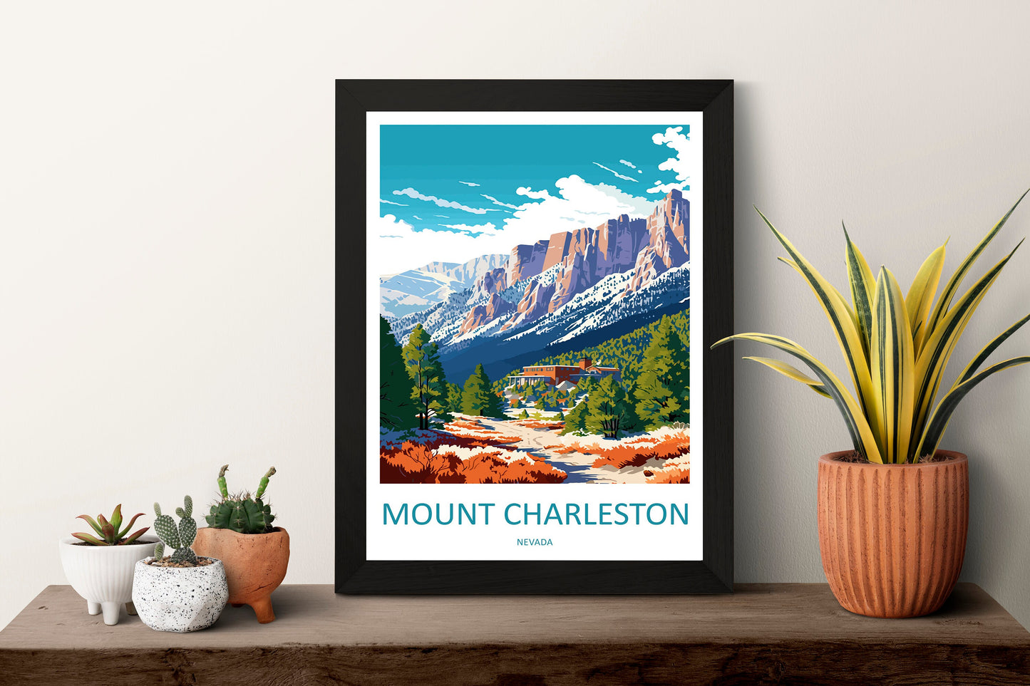 Mount Charleston Travel Print Wall Art Mount Charleston Wall Hanging Home Décor Mount Charleston Gift Art Lovers Nevada Art Lover Gift