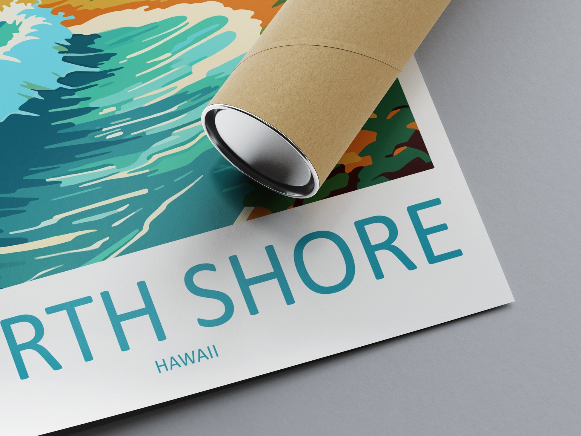 North Shore Travel Print Wall Art North Shore Wall Hanging Home Décor North Shore Gift Art Lovers Hawaii Art Lover Gift Print Artwork