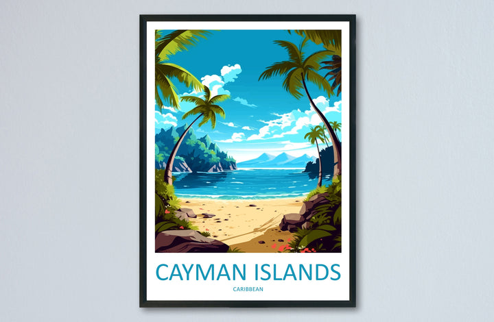 Cayman Islands Travel Print Wall Art Cayman Islands Wall Hanging Home Décor Cayman Islands Gift Art Lovers Wall Art Caribbean