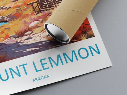 Mount Lemmon Travel Print Wall Art Mount Lemmon Wall Hanging Home Décor Mount Lemmon Gift Art Lovers Arizona Art Lover Gift Arizona Travel