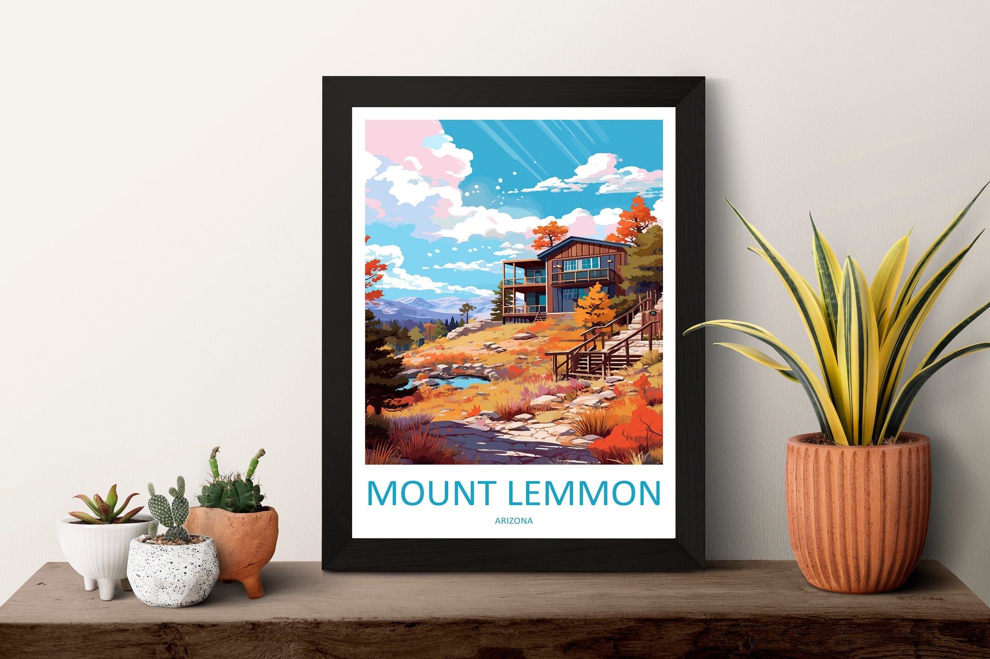 Mount Lemmon Travel Print Wall Art Mount Lemmon Wall Hanging Home Décor Mount Lemmon Gift Art Lovers Arizona Art Lover Gift Arizona Travel