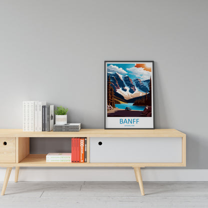 Banff National Park Travel Print Wall Art Banff Wall Hanging Home Décor Banff Gift Art Lovers Canada Art Lover Gift