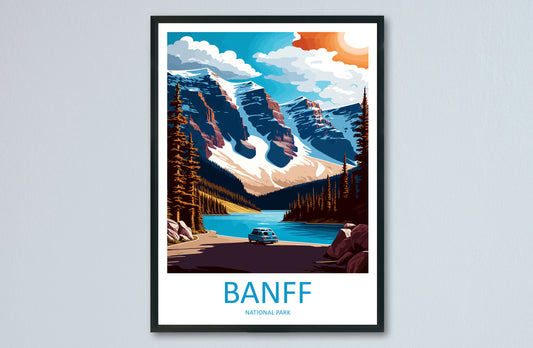 Banff National Park Travel Print Wall Art Banff Wall Hanging Home Décor Banff Gift Art Lovers Canada Art Lover Gift