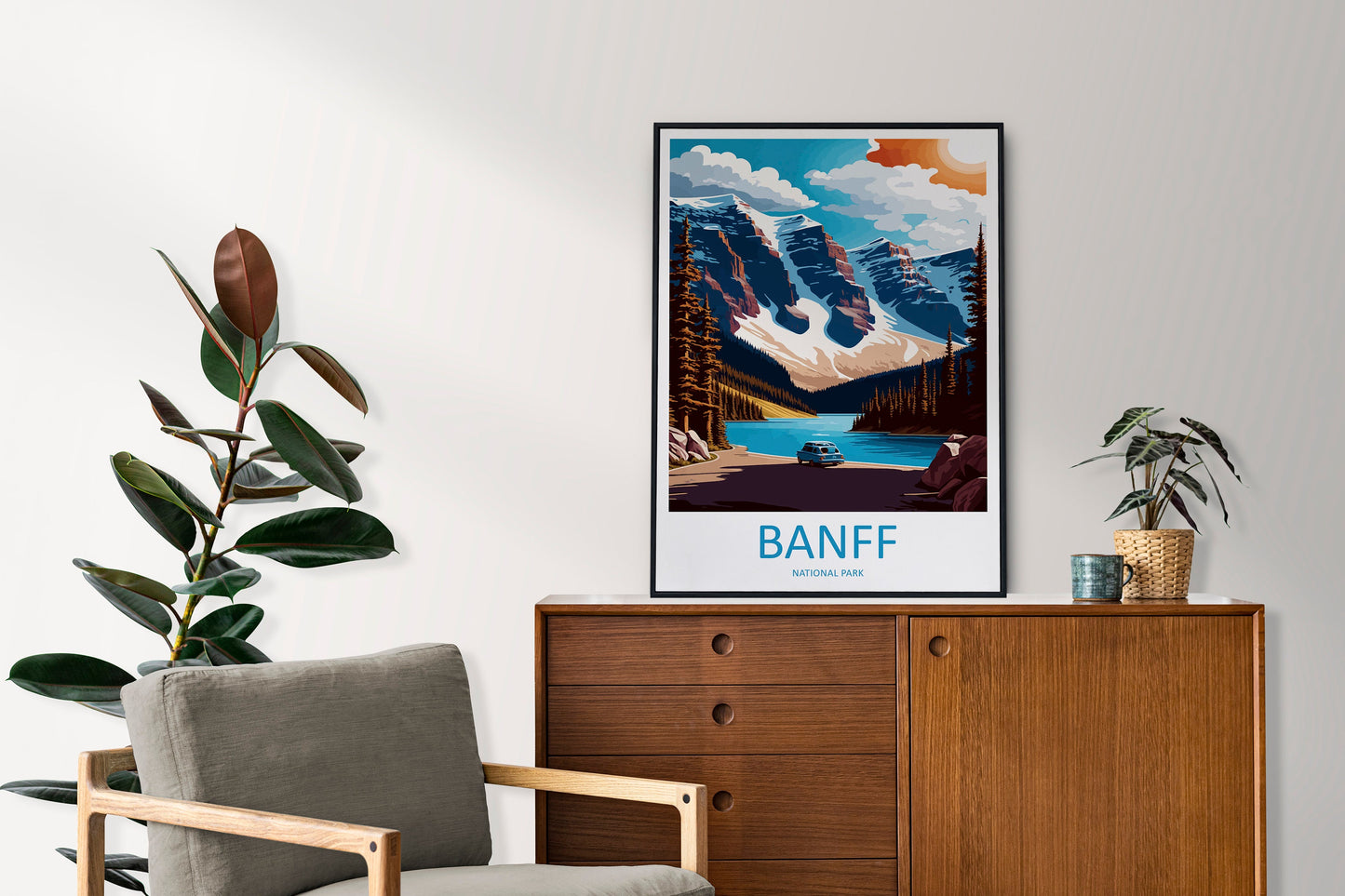 Banff National Park Travel Print Wall Art Banff Wall Hanging Home Décor Banff Gift Art Lovers Canada Art Lover Gift