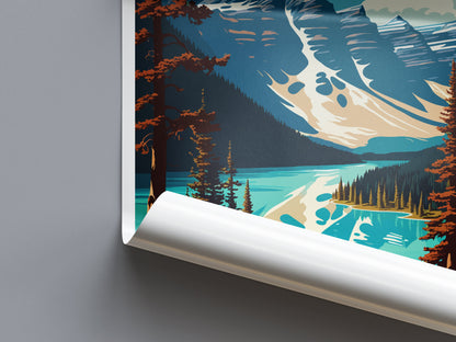 Banff National Park Travel Print Wall Art Banff Wall Hanging Home Décor Banff Gift Art Lovers Canada Art Lover Gift