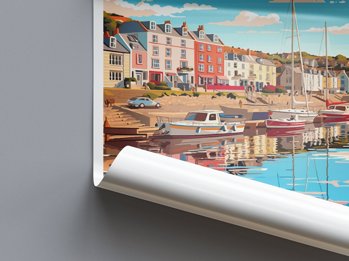 Falmouth Travel Print Wall Art Falmouth Wall Hanging Home Décor Falmouth Gift Art Lovers England Art Lover Gift Falmouth Travel Poster