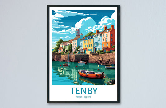 Tenby Print Tenby Home Décor Seascape Art Print Tenby Wall Art for Wales Enthusiast Gift Wall Hanging Tenby Wales Travel Gift Wall Poster