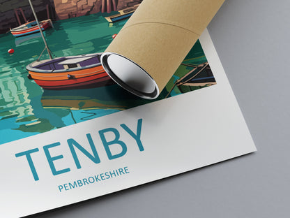 Tenby Print Tenby Home Décor Seascape Art Print Tenby Wall Art for Wales Enthusiast Gift Wall Hanging Tenby Wales Travel Gift Wall Poster