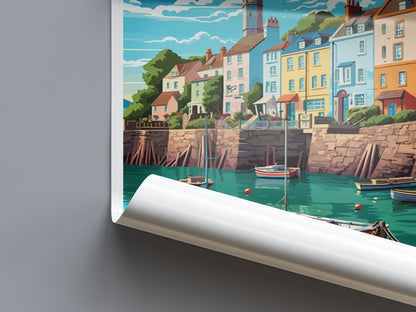 Tenby Print Tenby Home Décor Seascape Art Print Tenby Wall Art for Wales Enthusiast Gift Wall Hanging Tenby Wales Travel Gift Wall Poster