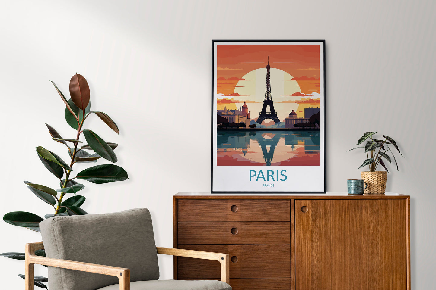 Paris Travel Print Wall Art Paris Wall Hanging Home Décor Paris Gift Art Lovers France Art Lover Gift Paris Print France Wall Art Décor