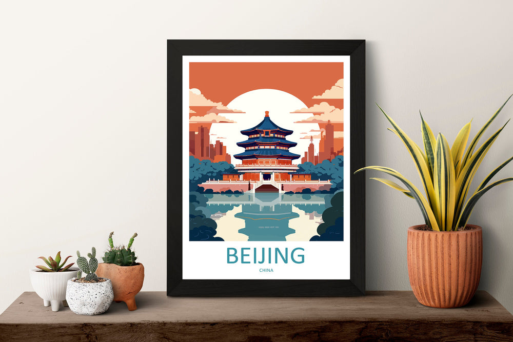 Beijing Travel Print Wall Art Beijing Wall Hanging Home Décor Gift Beijing Art Lovers China Beijing Art Gift Lover Print