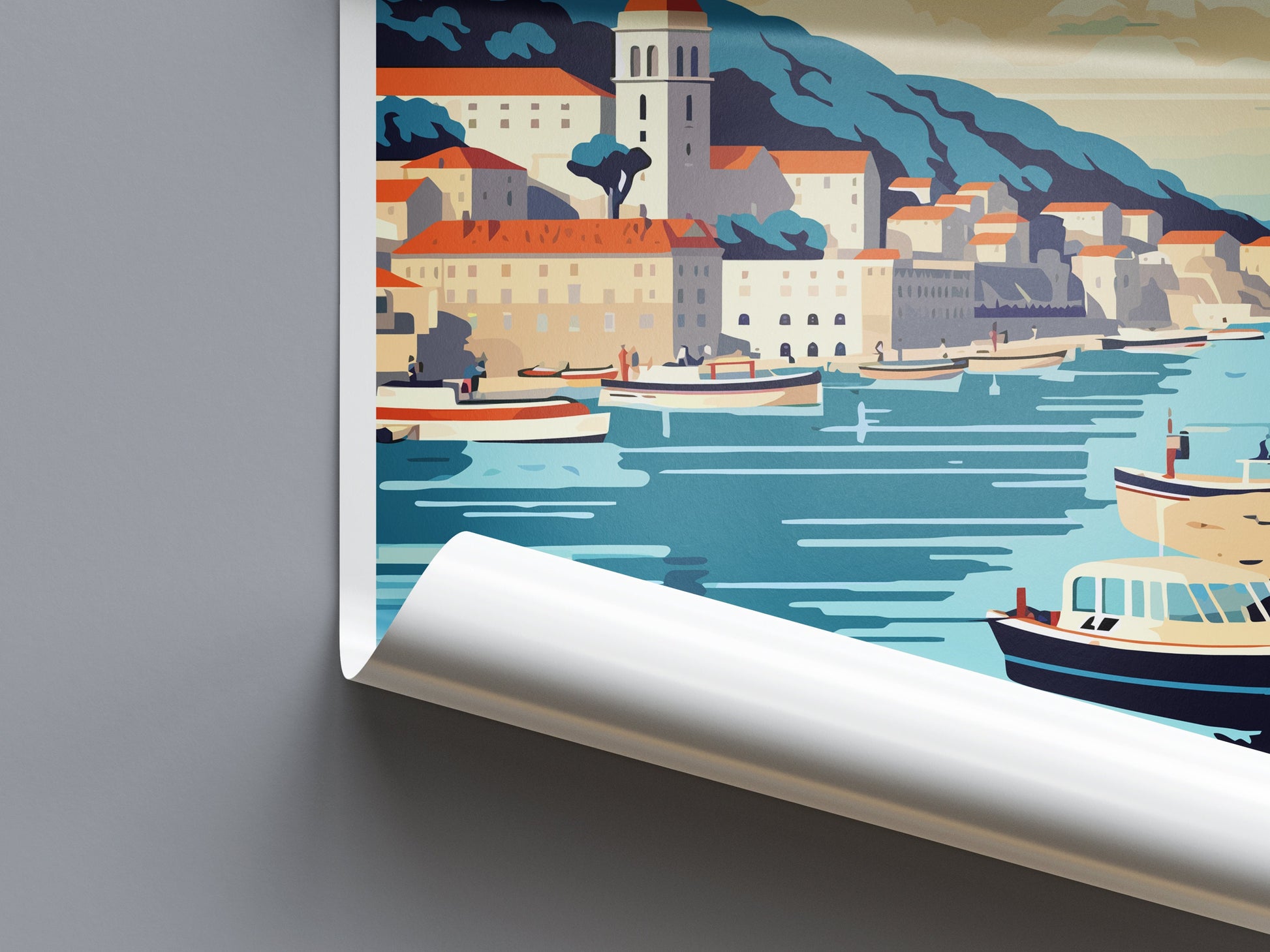 Dubrovnik Print Dubrovnik Home Decor Landscape Art Print Dubrovnik Wall Art for Croatia Enthusiast Gift Wall Hanging Dubrovnik Croatia Print