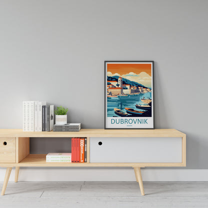 Dubrovnik Print Dubrovnik Home Decor Landscape Art Print Dubrovnik Wall Art for Croatia Enthusiast Gift Wall Hanging Dubrovnik Croatia Print