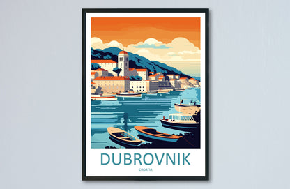 Dubrovnik Print Dubrovnik Home Decor Landscape Art Print Dubrovnik Wall Art for Croatia Enthusiast Gift Wall Hanging Dubrovnik Croatia Print