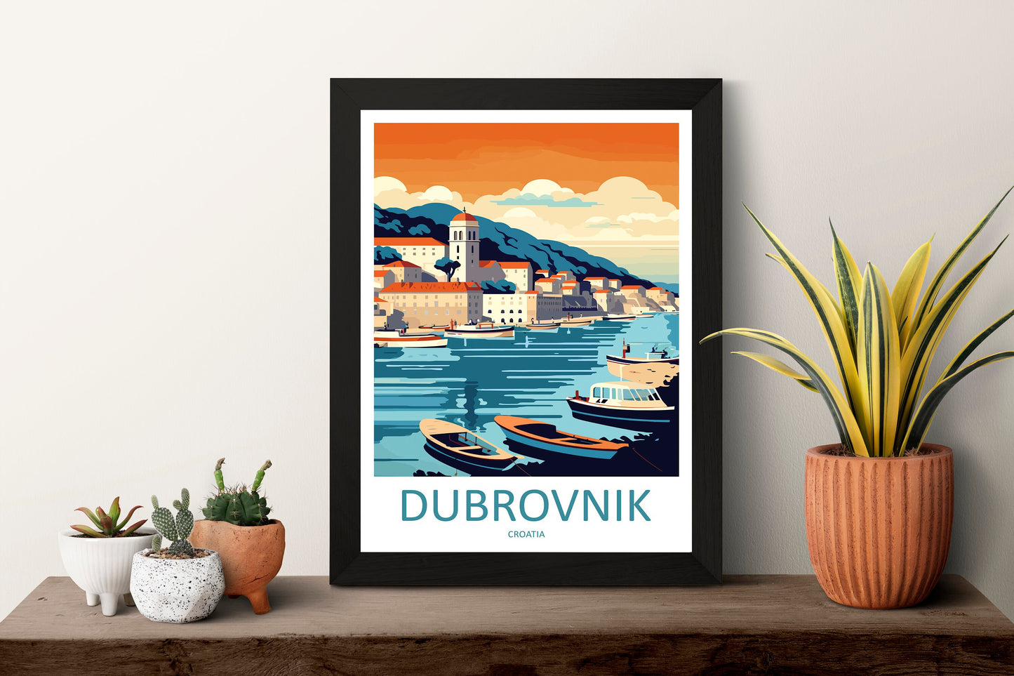 Dubrovnik Print Dubrovnik Home Decor Landscape Art Print Dubrovnik Wall Art for Croatia Enthusiast Gift Wall Hanging Dubrovnik Croatia Print