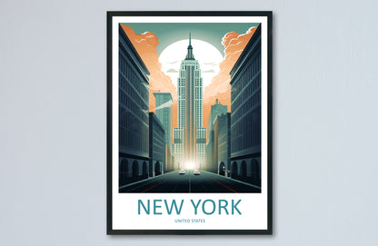 New York Travel Print Wall Art New York Wall Hanging Home Décor New York Gift Art Lovers New York State Art Gift Lover Print