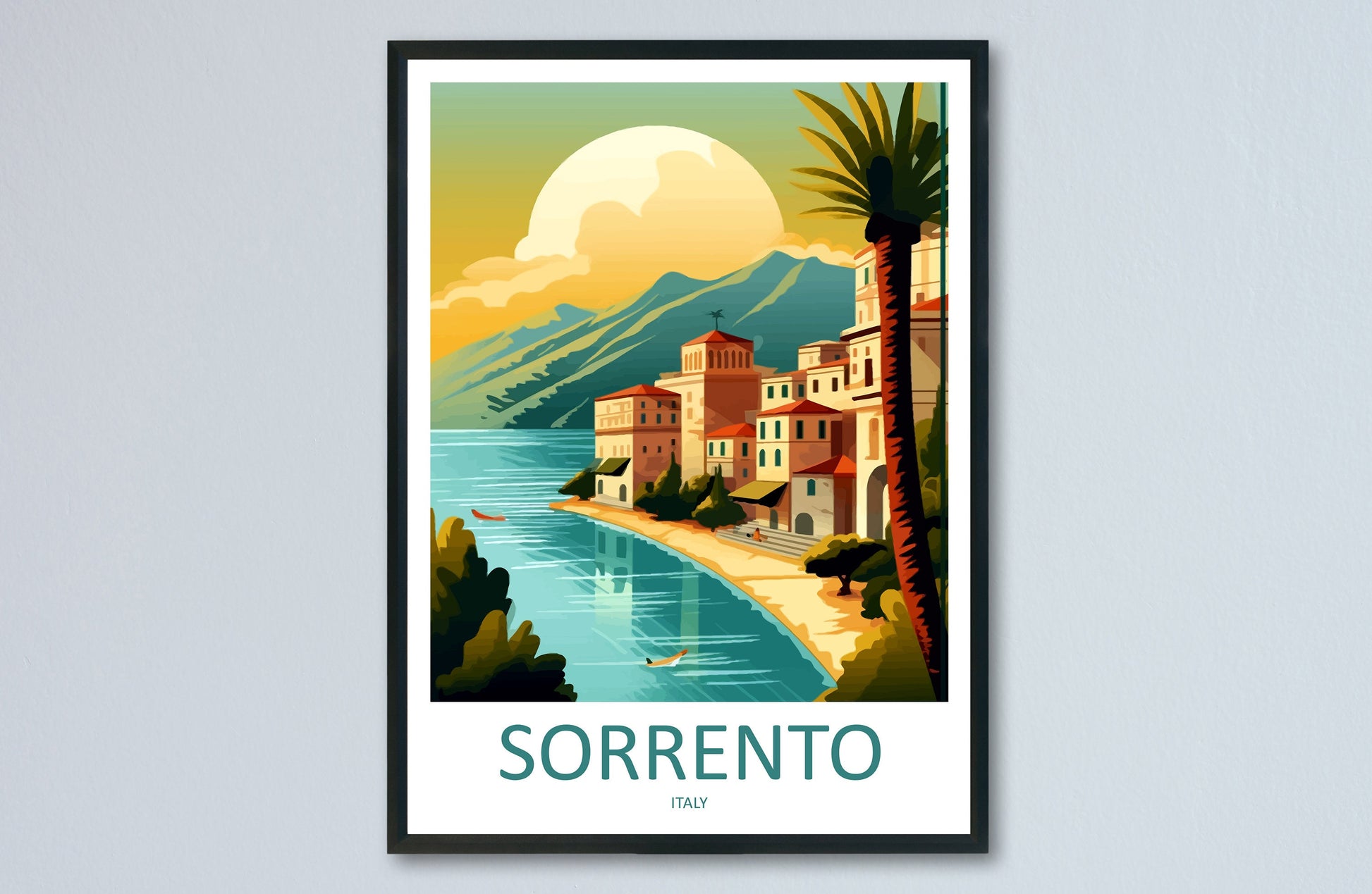 Sorrento Travel Print Wall Art Sorrento Wall Hanging Home Décor Sorrento Gift Art Lovers Italy Art Lover Gift Sorrento Print Sorrento Art
