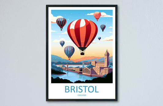 Bristol Travel Print Wall Art Bristol Wall Hanging Home Décor Bristol Gift Art Lovers England Art Lover Gift Bristol Bridge City Art Print