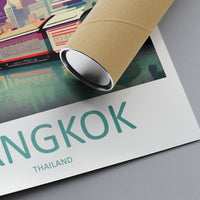Bangkok Travel Print Wall Art Bangkok Wall Hanging Home Decor Bangkok Gift Art Lovers Wall Art Thailand Travel Print Gift Thai Travel Art
