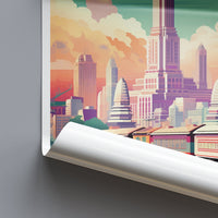 Bangkok Travel Print Wall Art Bangkok Wall Hanging Home Decor Bangkok Gift Art Lovers Wall Art Thailand Travel Print Gift Thai Travel Art