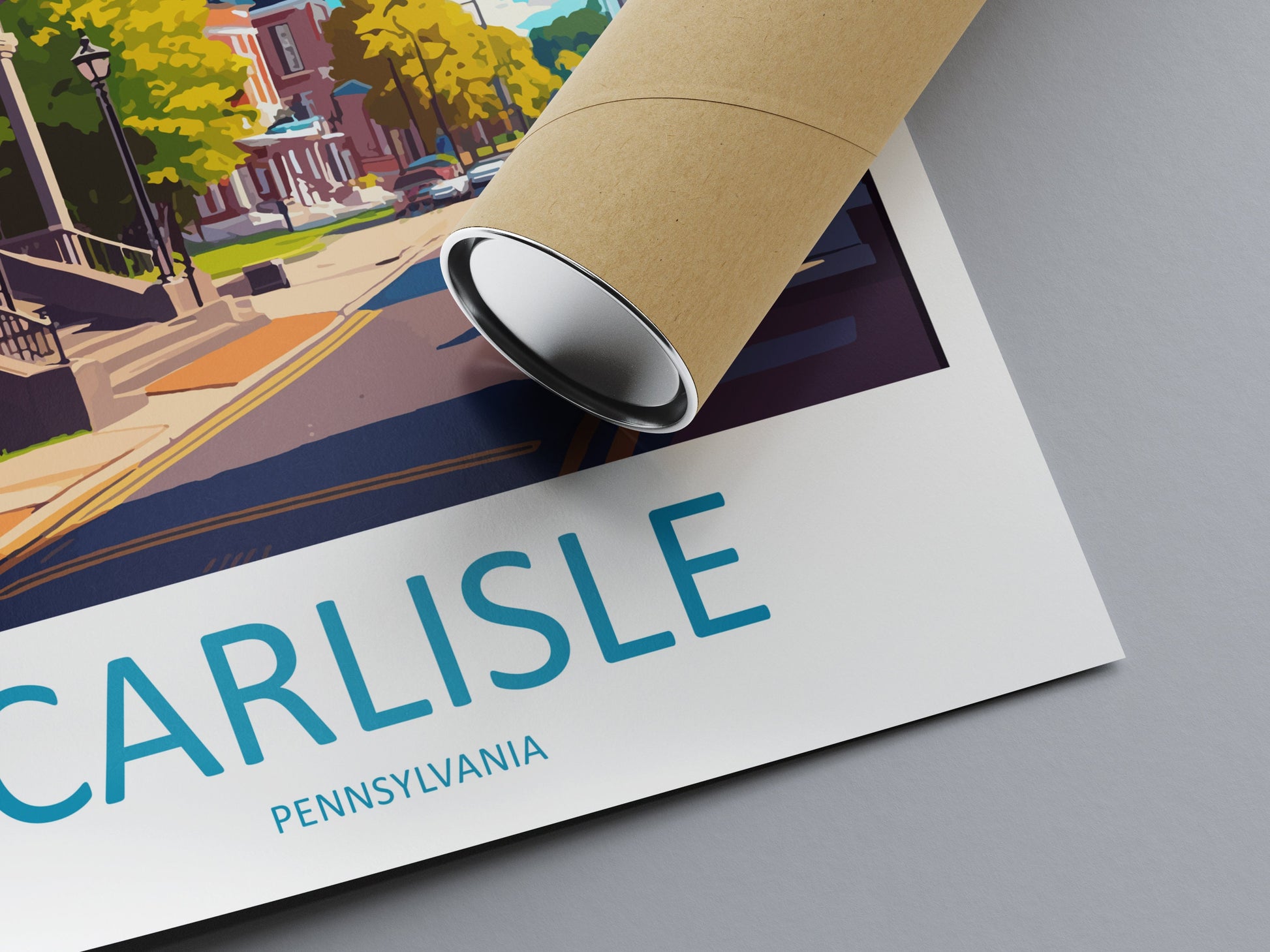 Carlisle Travel Print Wall Art Carlisle Wall Hanging Home Décor Carlisle Gift Art Lovers Pennsylvania Art Lover Travel Art