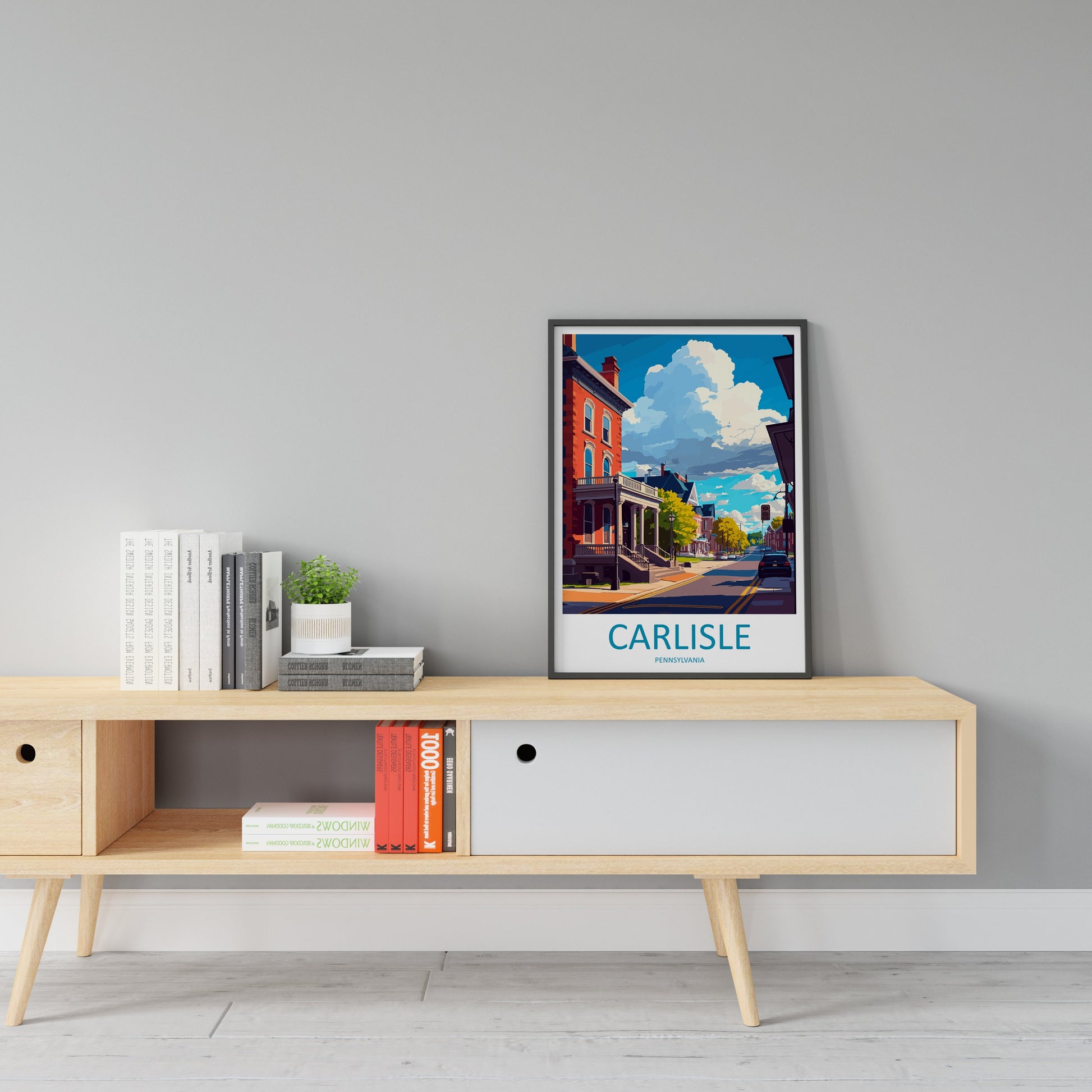 Carlisle Travel Print Wall Art Carlisle Wall Hanging Home Décor Carlisle Gift Art Lovers Pennsylvania Art Lover Travel Art