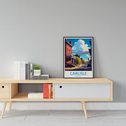 Carlisle Travel Print Wall Art Carlisle Wall Hanging Home Décor Carlisle Gift Art Lovers Pennsylvania Art Lover Travel Art