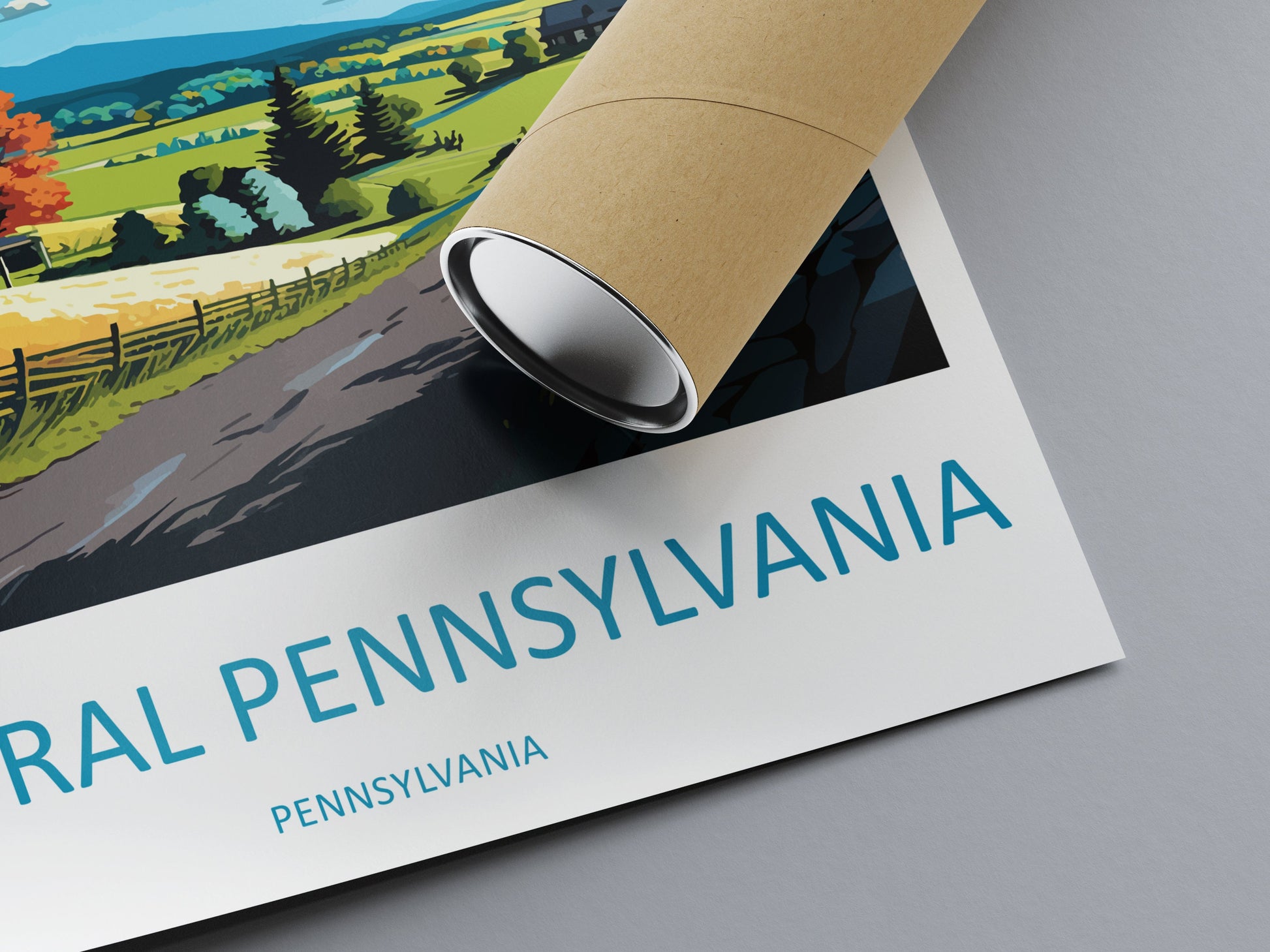 Central Pennsylvania Travel Print Wall Art Central Pennsylvania Wall Hanging Home Décor Central Gift Art Lovers Pennsylvania Art Lover