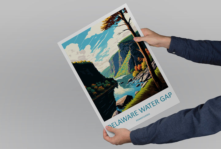 Delaware Water Gap Travel Print Wall Art Delaware Water Gap Wall Hanging Home Décor Delaware Water Gap Gift Art Lovers Pennsylvania Art