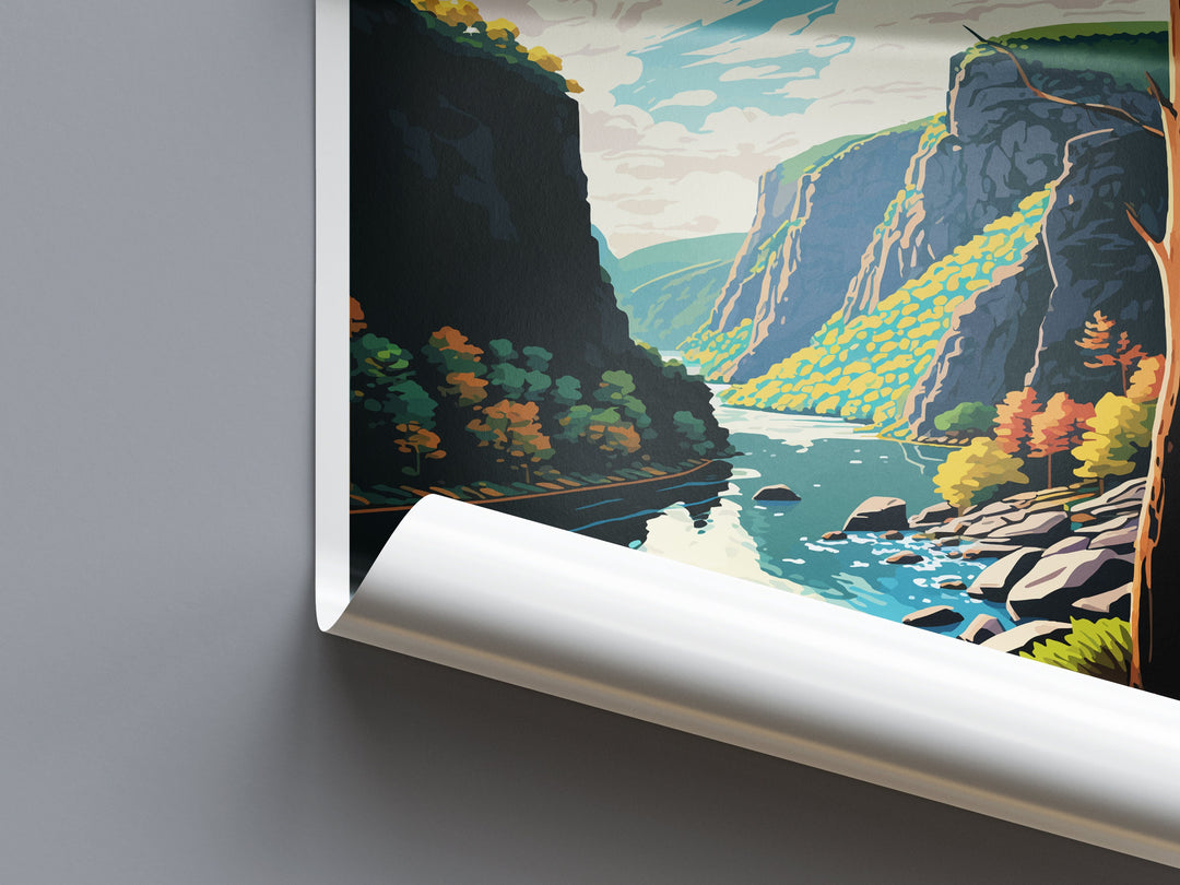 Delaware Water Gap Travel Print Wall Art Delaware Water Gap Wall Hanging Home Décor Delaware Water Gap Gift Art Lovers Pennsylvania Art
