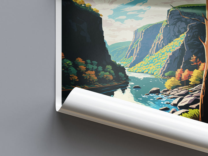 Delaware Water Gap Travel Print Wall Art Delaware Water Gap Wall Hanging Home Décor Delaware Water Gap Gift Art Lovers Pennsylvania Art