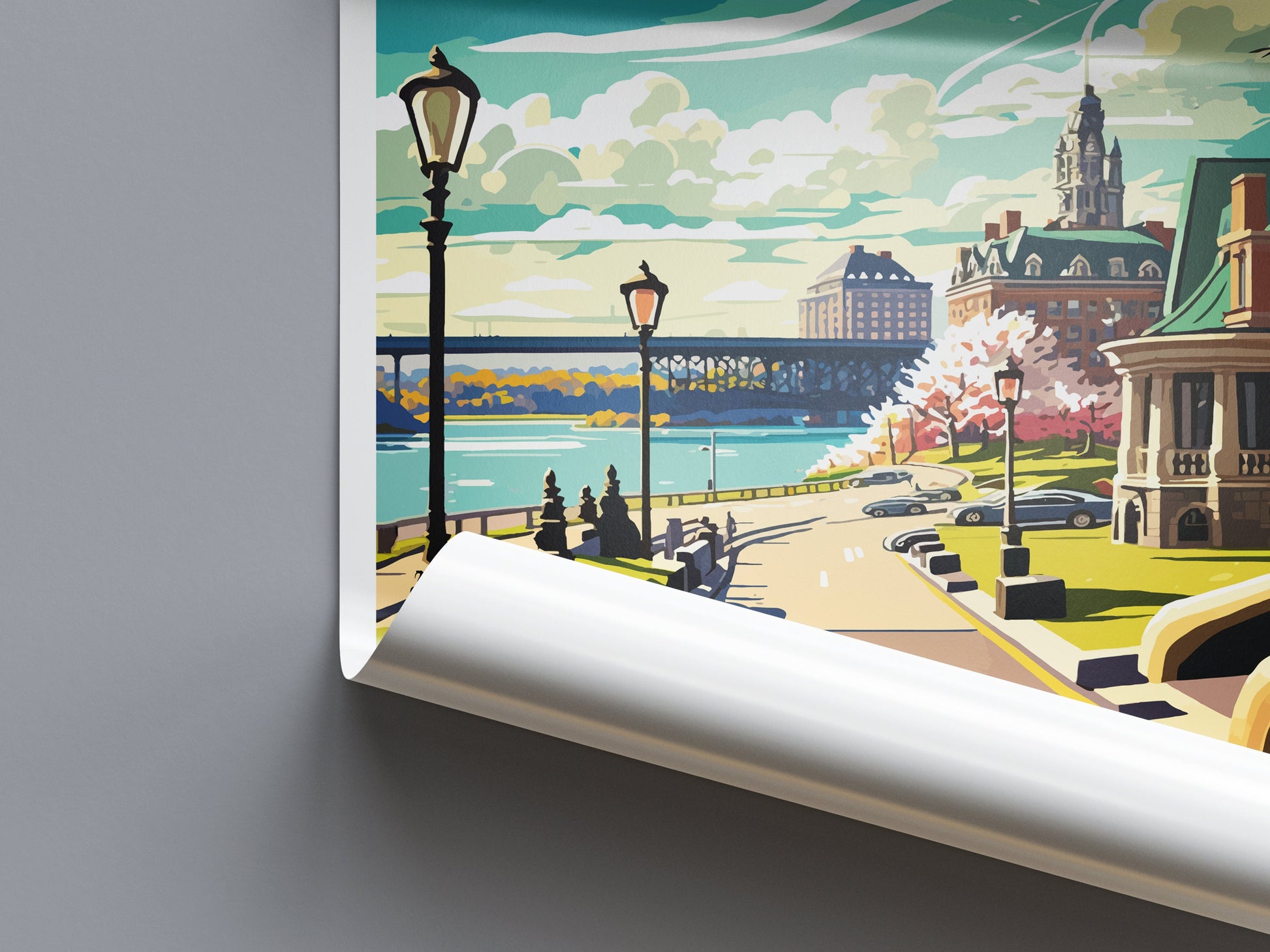 Harrisburg Travel Print Wall Art Harrisburg Wall Hanging Home Décor Harrisburg Gift Art Lovers Pennsylvania Art Lover Travel Art