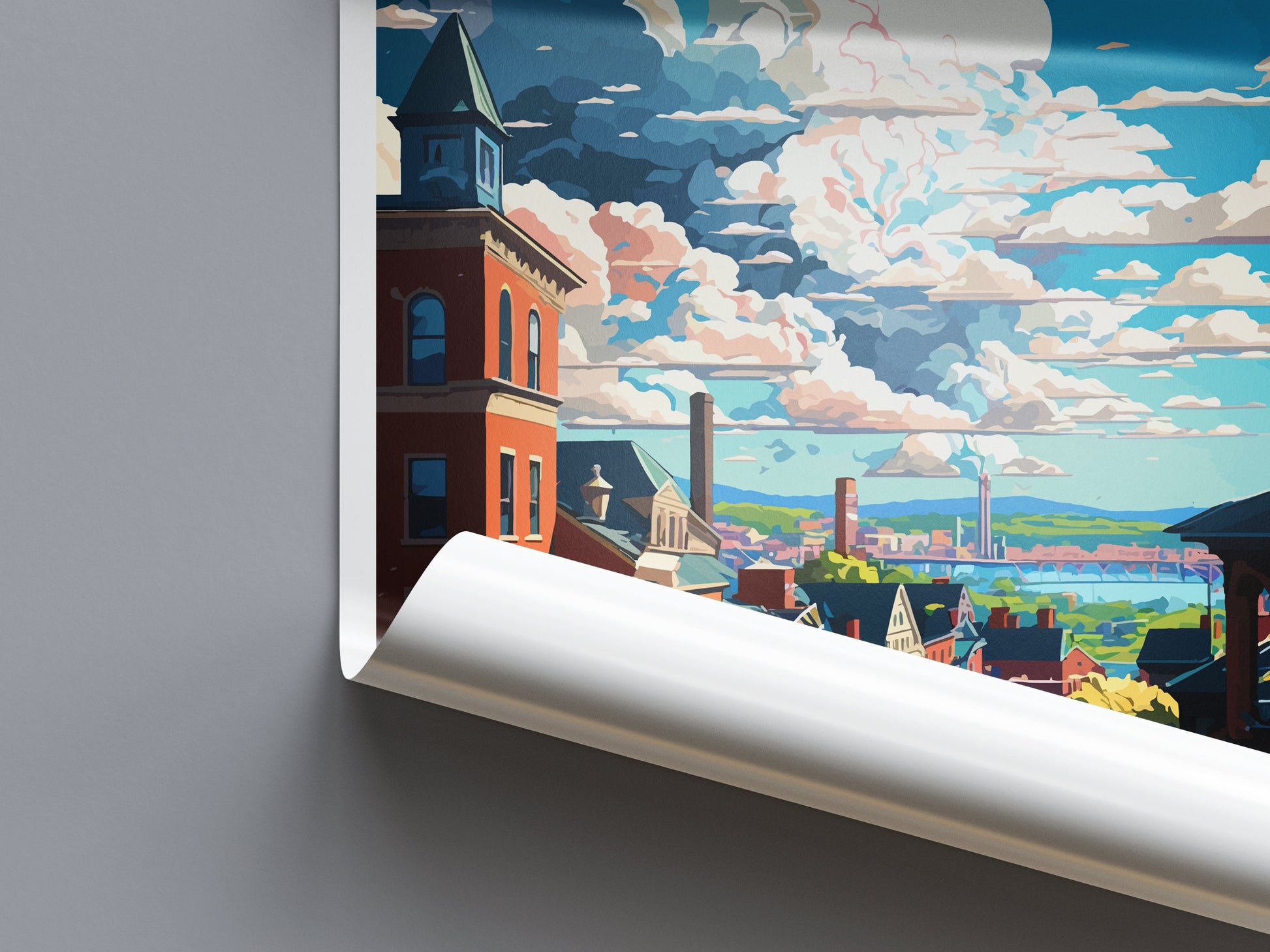 Oil City Travel Print Wall Art Oil City Wall Hanging Home Décor Oil City Gift Art Lovers Pennsylvania Art Lover Travel Poster