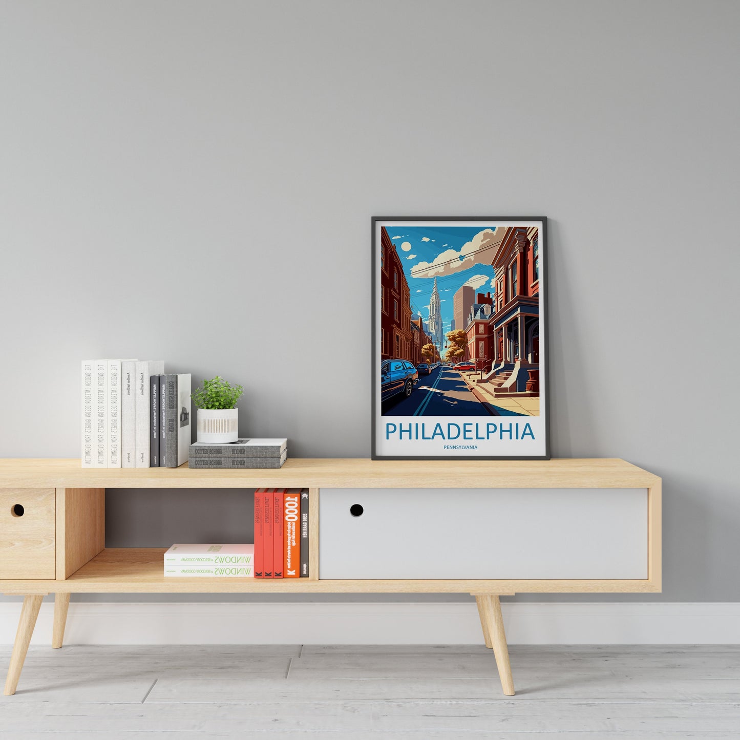 Philadelphia Travel Print Wall Art Philadelphia Wall Hanging Home Décor Philadelphia Gift Art Lovers Pennsylvania Art Lover Travel Poster