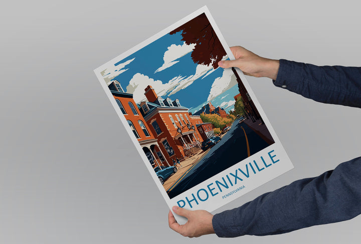 Phoenixville Travel Print Wall Art Phoenixville Wall Hanging Home Décor Phoenixville Gift Art Lovers Pennsylvania Art Lover Travel Poster