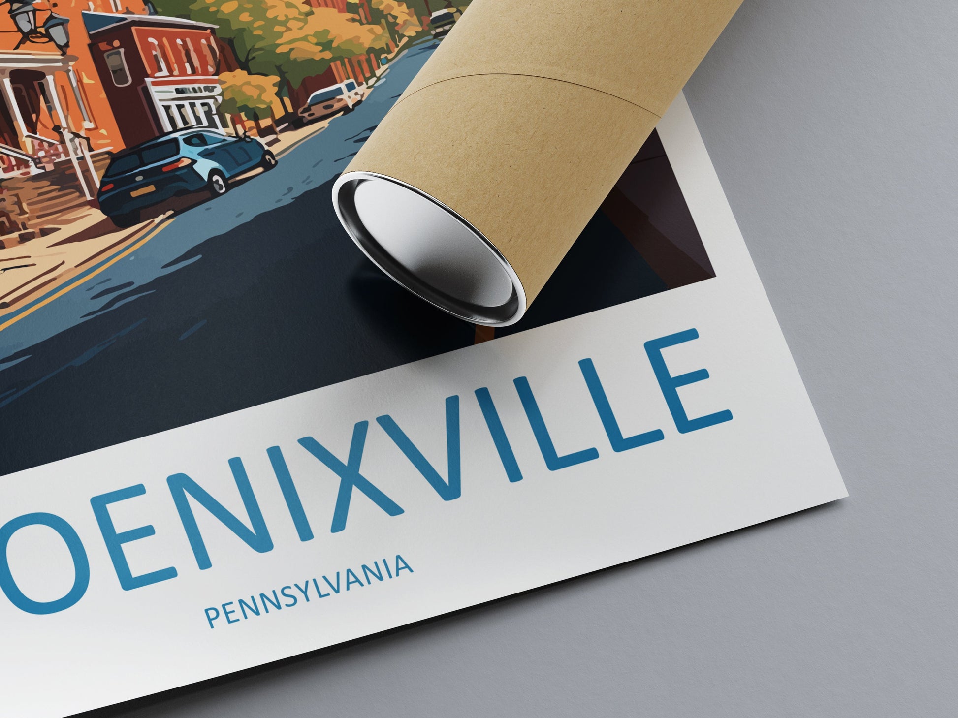 Phoenixville Travel Print Wall Art Phoenixville Wall Hanging Home Décor Phoenixville Gift Art Lovers Pennsylvania Art Lover Travel Poster