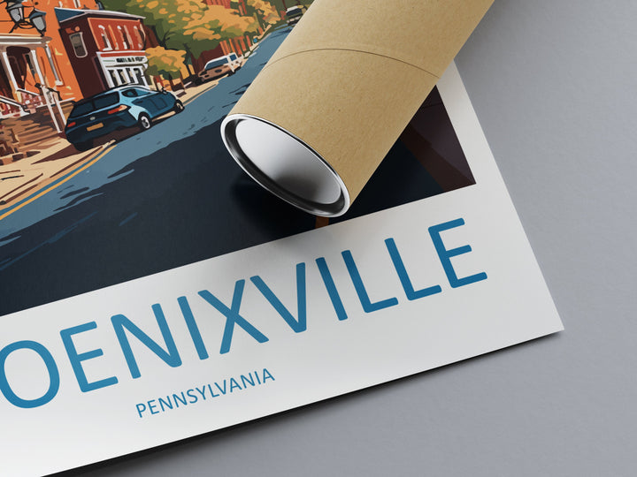 Phoenixville Travel Print Wall Art Phoenixville Wall Hanging Home Décor Phoenixville Gift Art Lovers Pennsylvania Art Lover Travel Poster