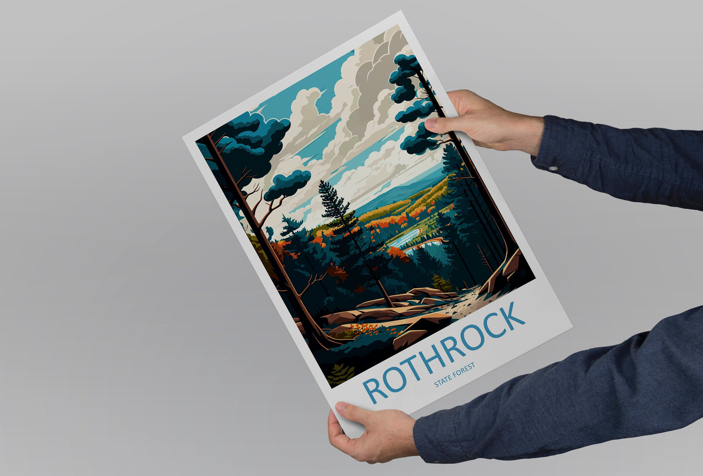 Rothrock State Forest Travel Print Wall Art Rothrock State Forest Wall Hanging Home Décor Rothrock State Forest Gift Art Lovers Pennsylvania