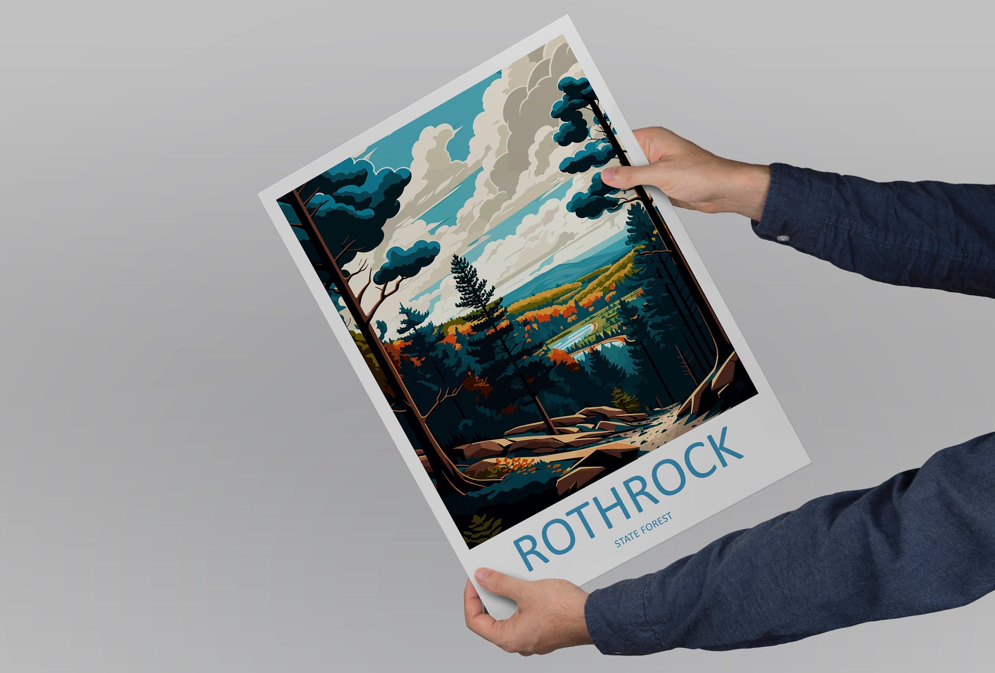 Rothrock State Forest Travel Print Wall Art Rothrock State Forest Wall Hanging Home Décor Rothrock State Forest Gift Art Lovers Pennsylvania