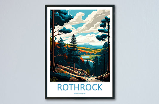 Rothrock State Forest Travel Print Wall Art Rothrock State Forest Wall Hanging Home Décor Rothrock State Forest Gift Art Lovers Pennsylvania