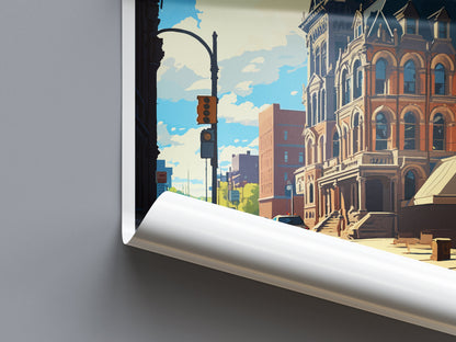 Scranton Travel Print Wall Art Scranton Wall Hanging Home Décor Scranton Gift Art Lovers Pennsylvania Travel Poster Art